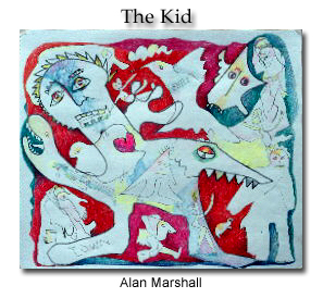 Alan Marshall,The Kid painting